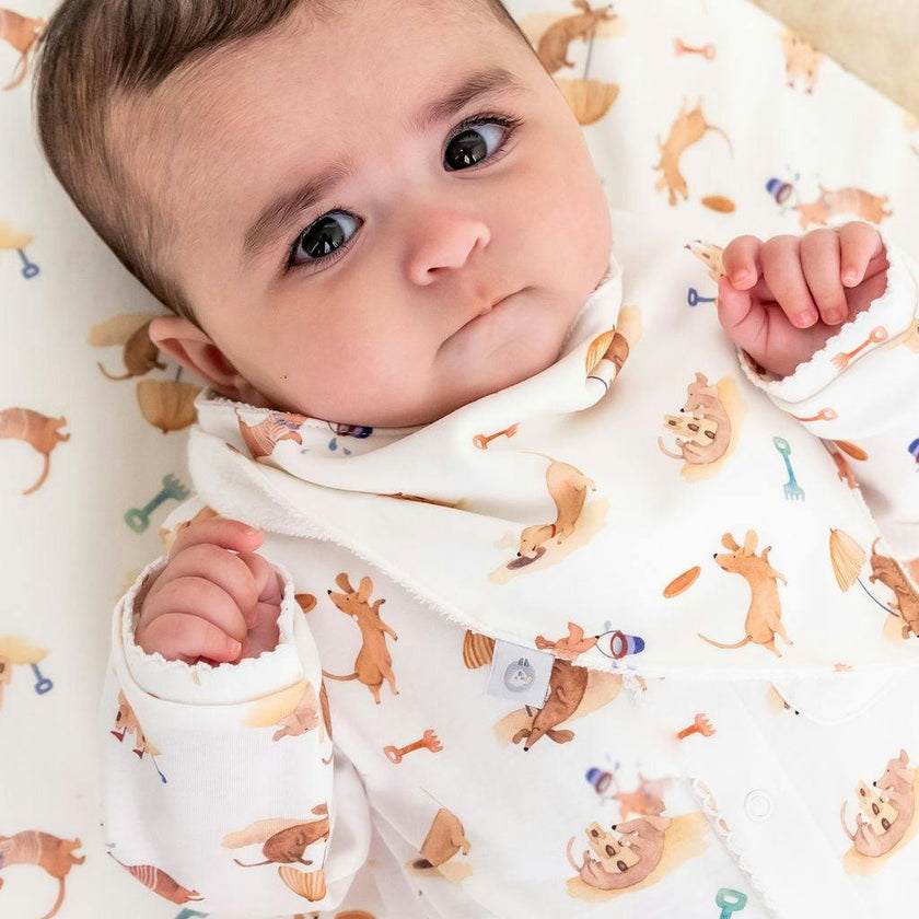 Beach Dogs Pima Cotton Baby Blanket