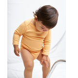 Peach Long sleeve bodysuit