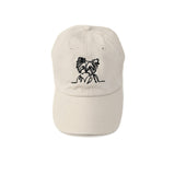 Custom Embroidered Dog Outline Hat, Natural