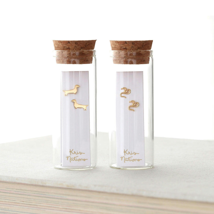 Weiner Dog Stud Earrings