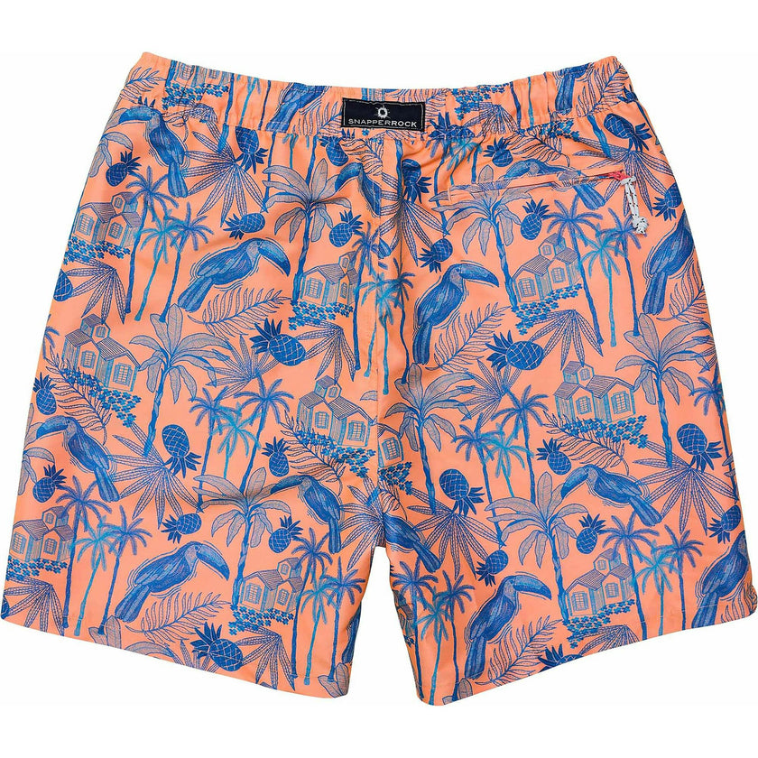 Men's Sustainable Comfort Lined Drawstring Swim Short