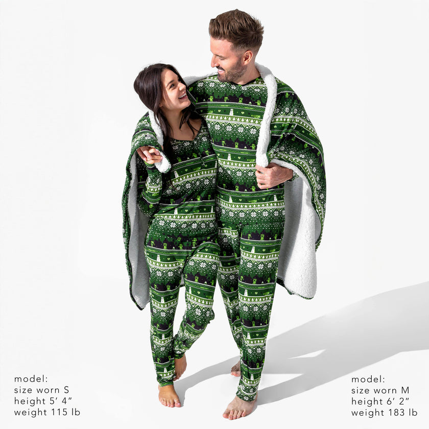Minecraft: Creeper Holiday Bamboo Men's Pajama Set