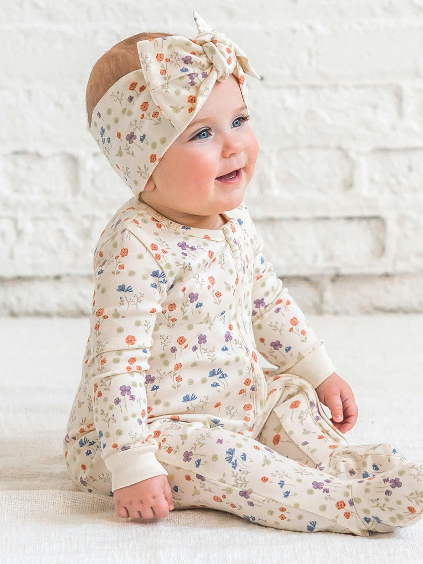 Peyton Zipper Sleeper - Margot Floral / Barn + Sea
