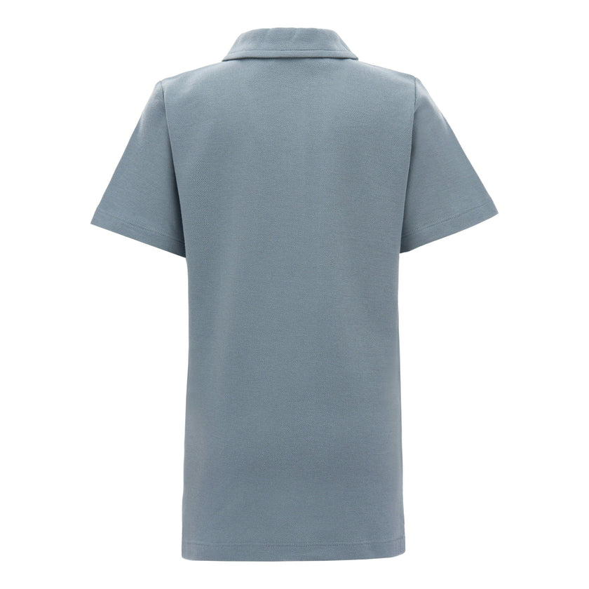 Blue Solid Logo Polo