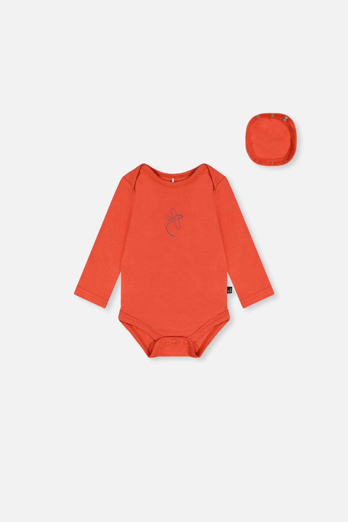 Organic Cotton Onesie Coral