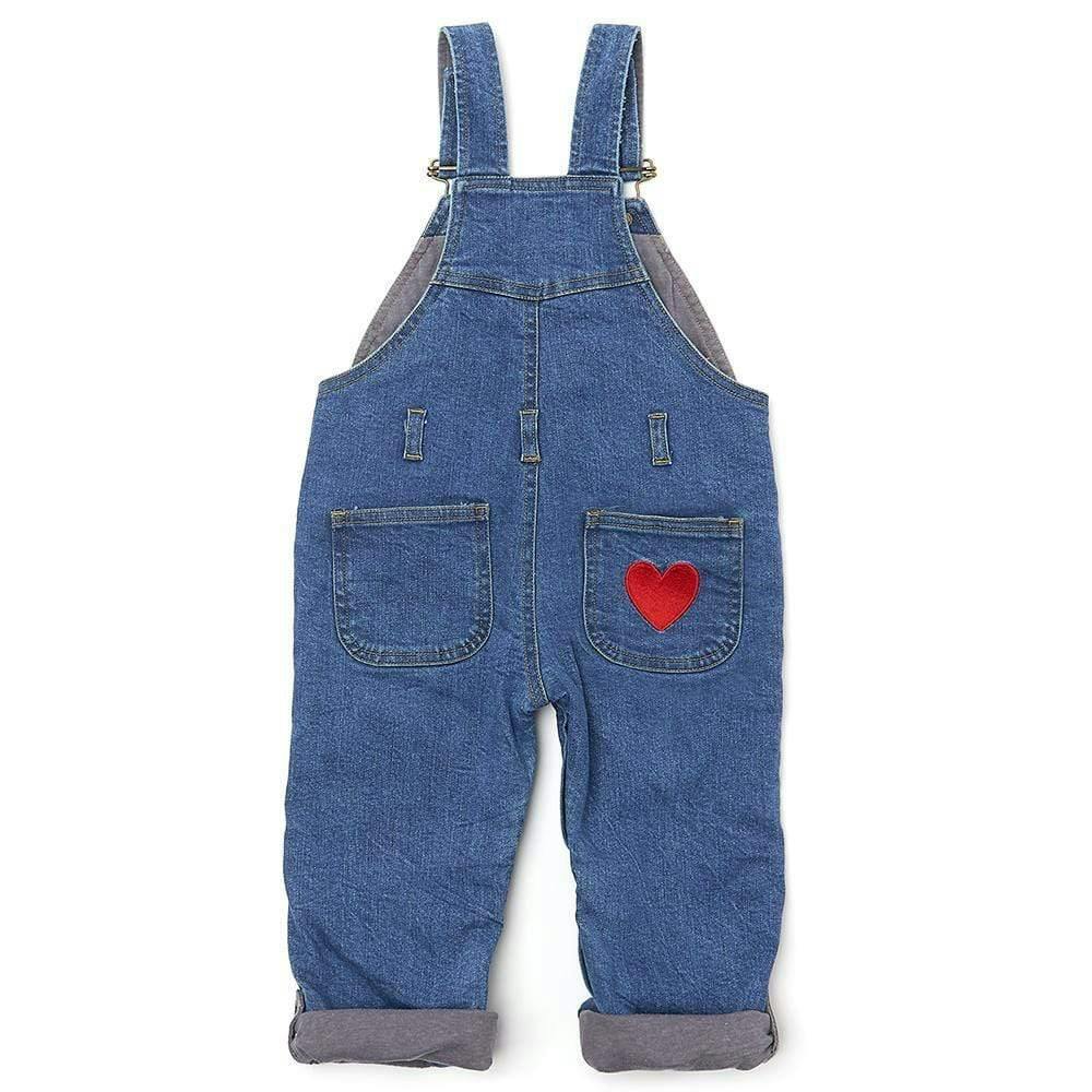 Stonewash LOVE Denim Overalls