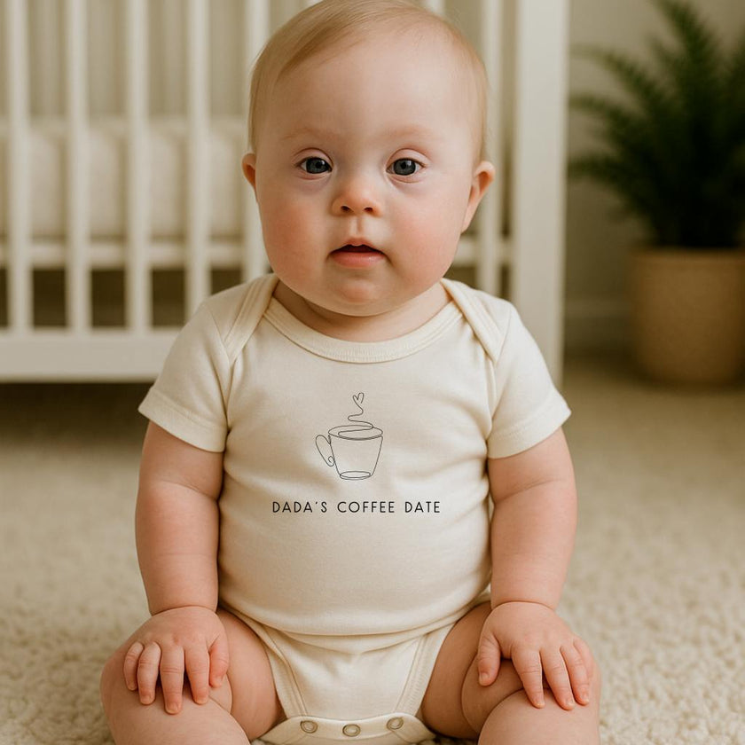 Dada's Coffee Date Organic Baby Bodysuit