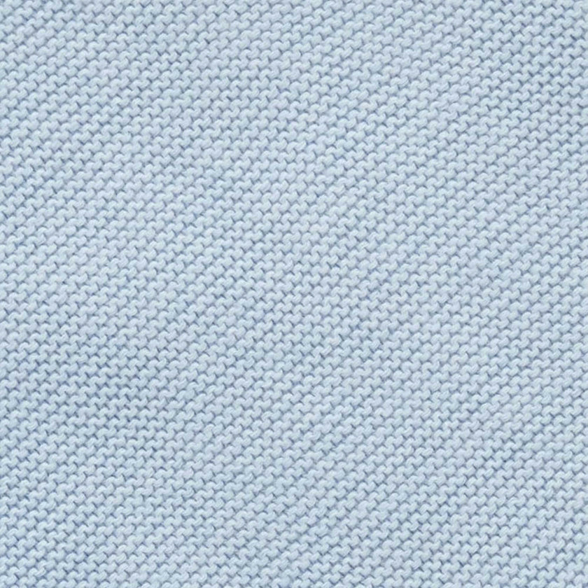 Textured Knit Blanket Blue Melange
