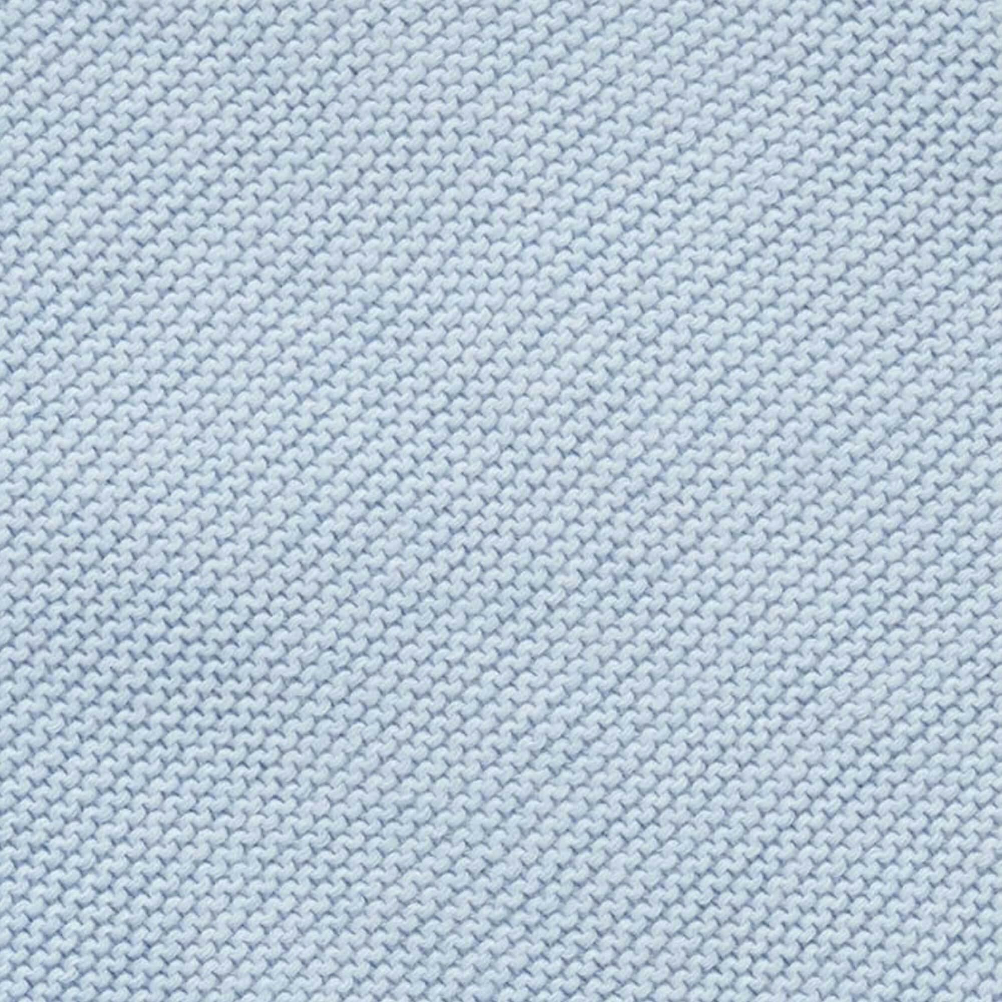 Textured Knit Blanket Blue Melange