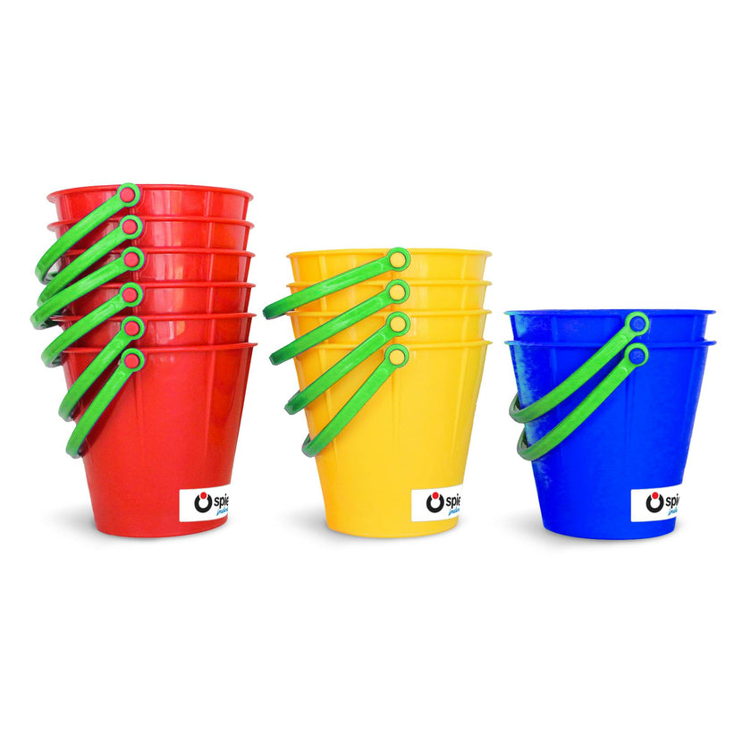 Large Sand Pail 12 Pack (6 red