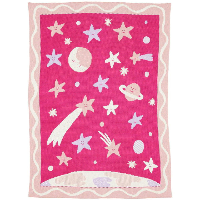 Night Sky Knit Midi Blanket