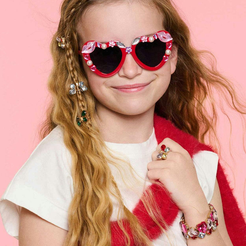 Heartfelt Sparkle Gemify® Sunglasses + Case
