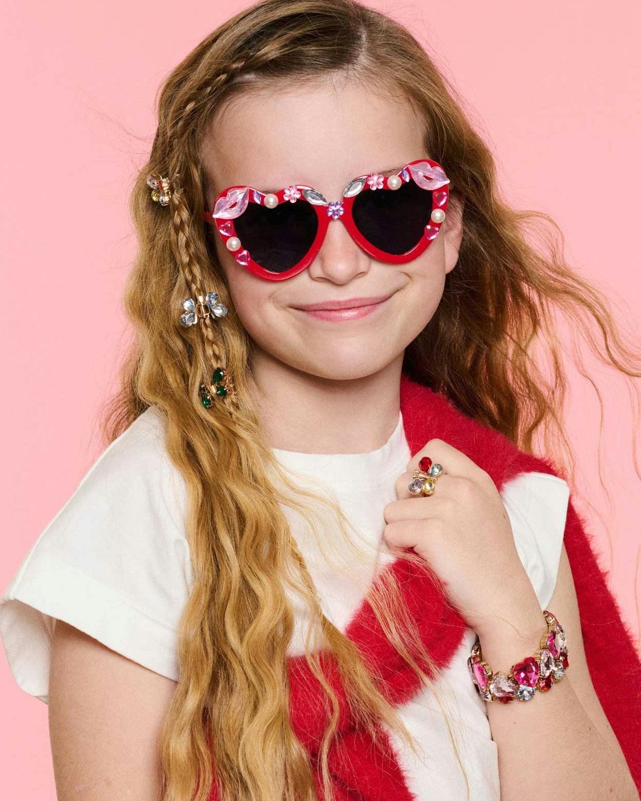 Heartfelt Sparkle Gemify® Sunglasses + Case