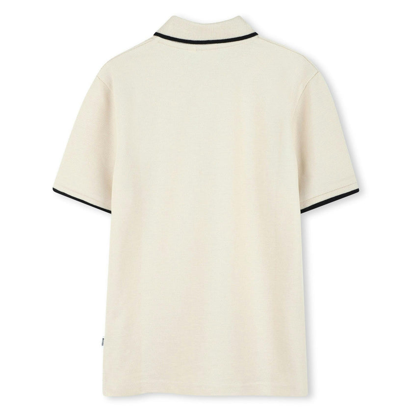 Ivory Short Sleeve Polo Shirt