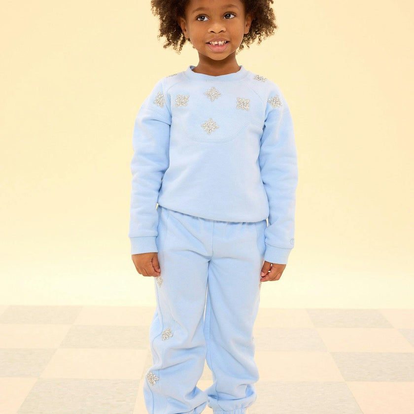 Mini Casey Jogger Sweatpants in Light Blue