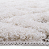 Homy Velvet Flat Woven Dotted Fringed Rectangular Rug