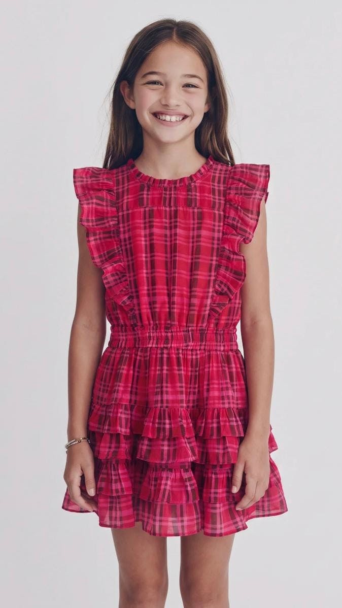 Gustavia Dress in Plaid