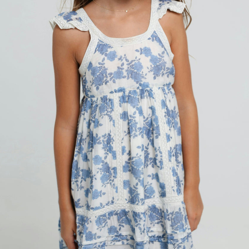 Claret Dress in Blue Reverie