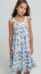 Claret Dress in Blue Reverie