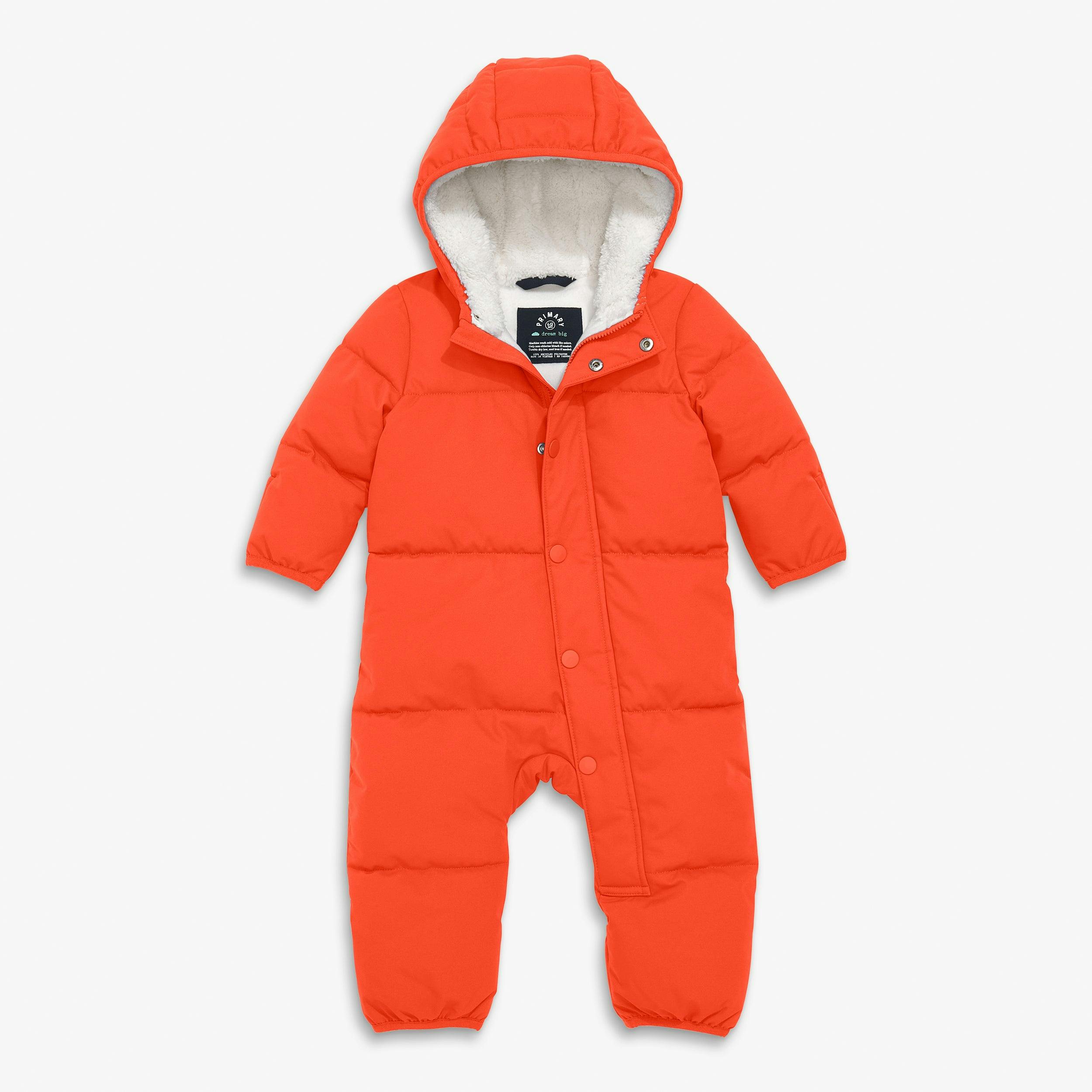 Baby weatherproof puffer suit