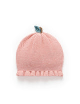 Flower Knitted Hat Blush Melange