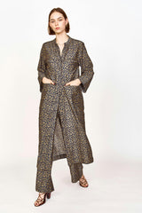Malmo Dress in Navy Lilypad