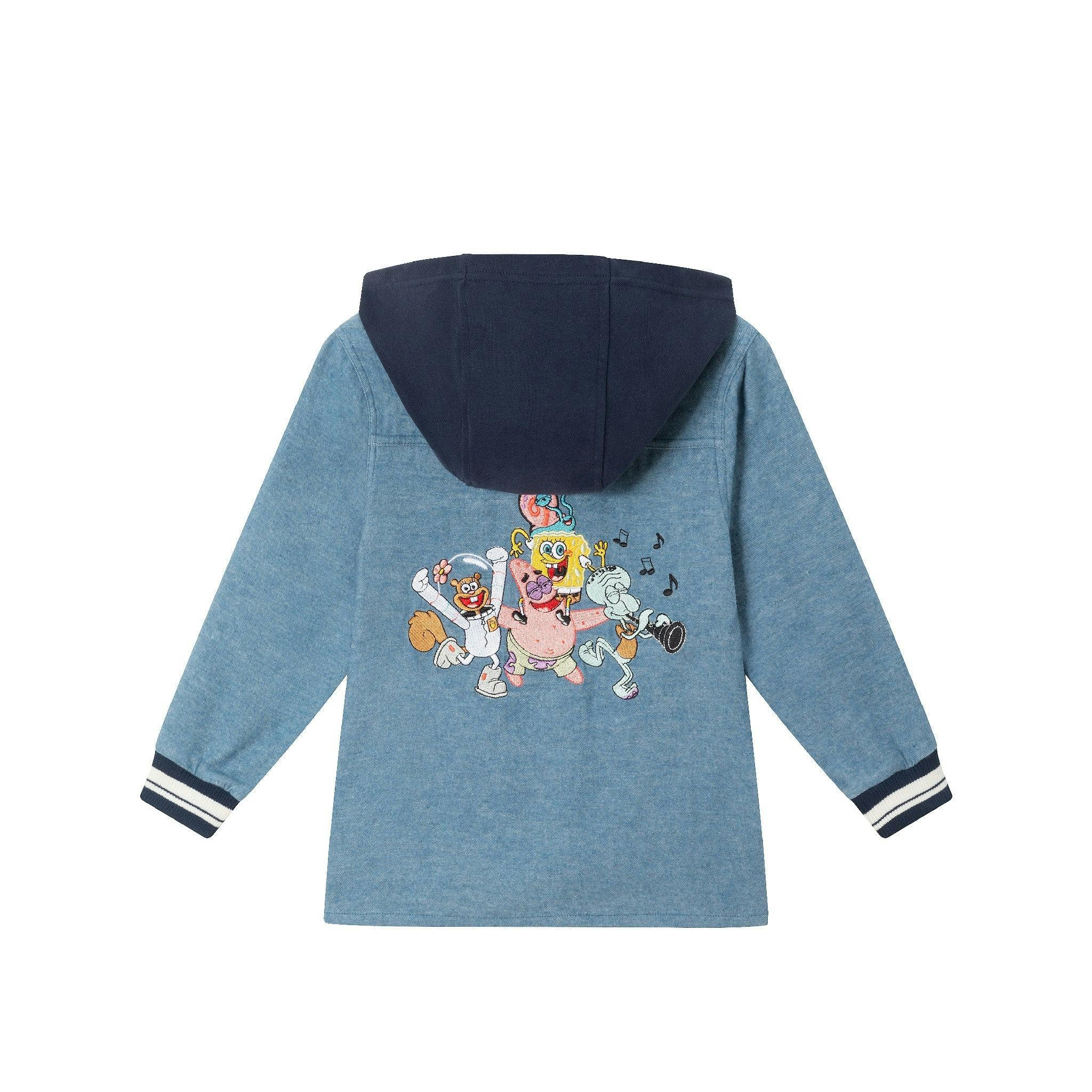 SpongeBob SquarePants™ x Andy & Evan® | Kids Krabby Patty Sleigh Ride Tee | Pink