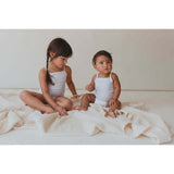 Baby Girl Sleeveless 4pc Onesie Set