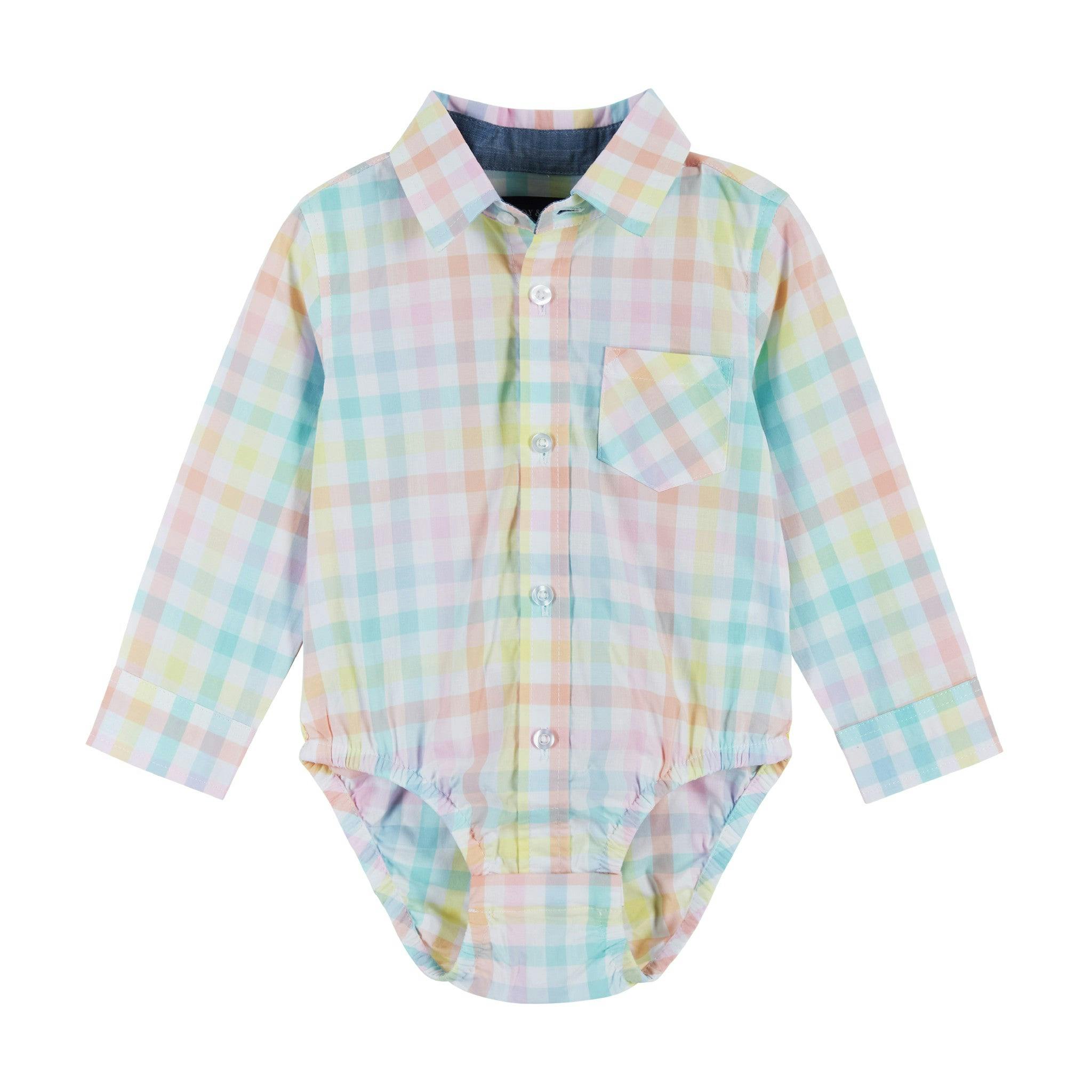 Easter Plaid Shirt & Khaki Pants Set