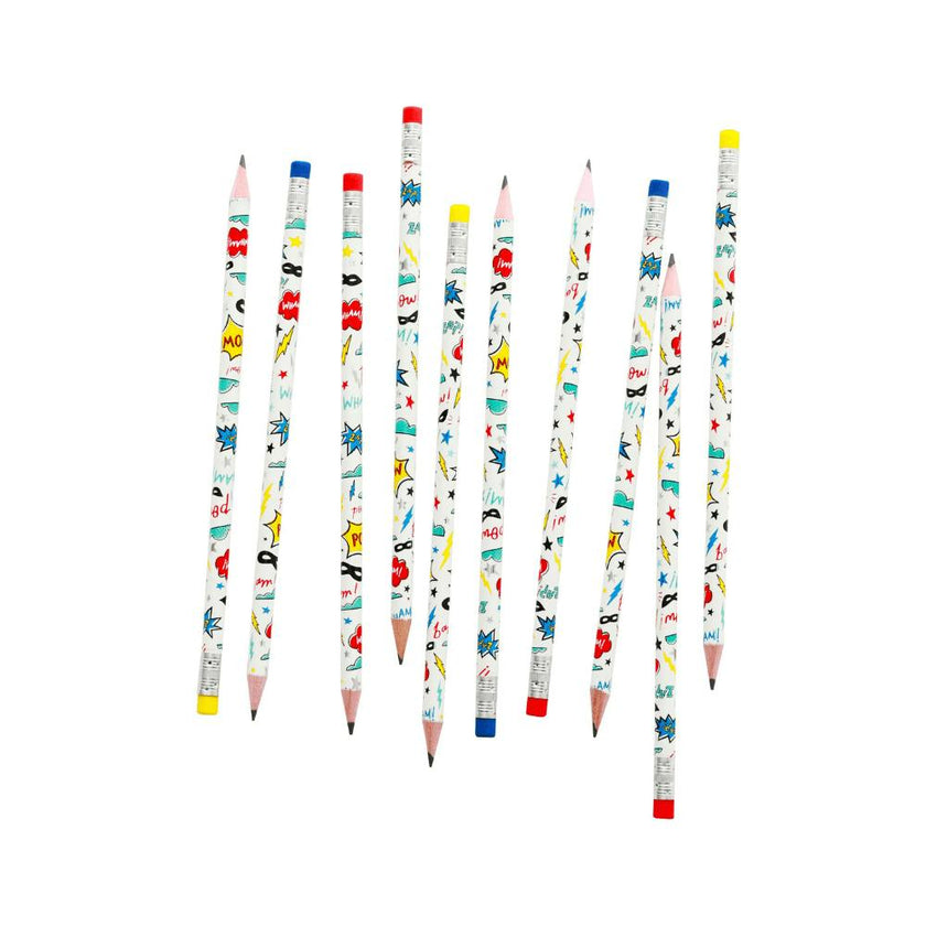 Superhero Pencil Set