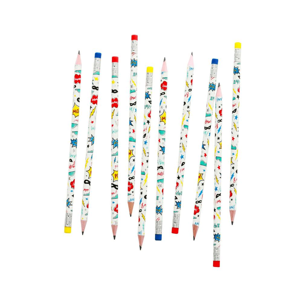 Superhero Pencil Set