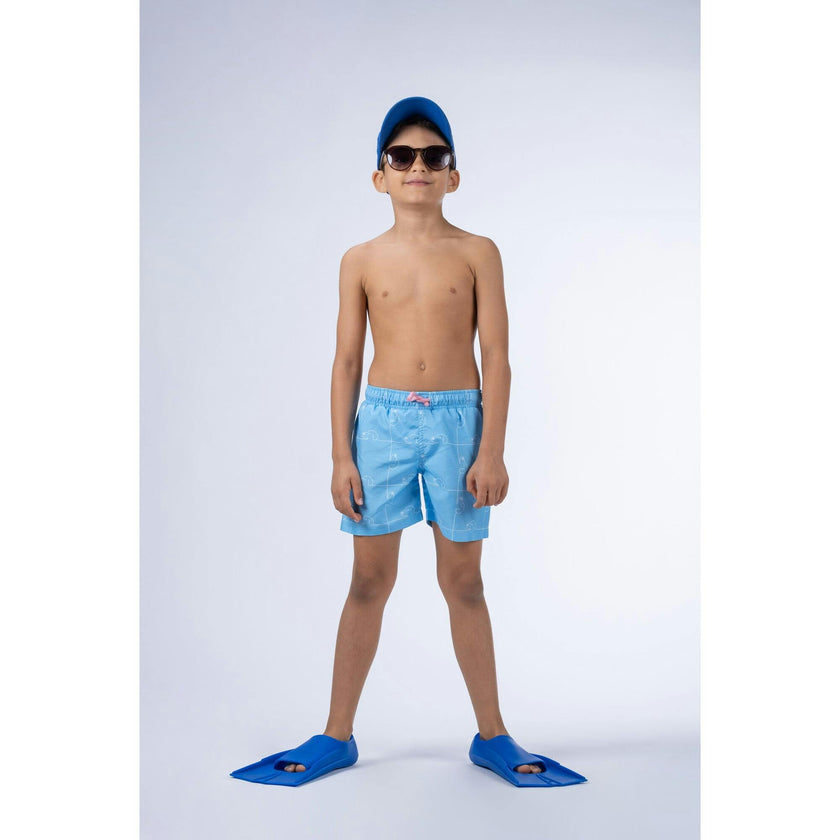 Puzzle Classic Swim Shorts, Blue