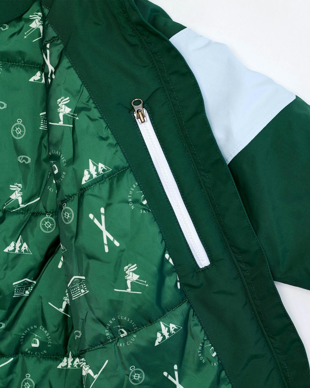 Kids Winter Coat in Ivy Green