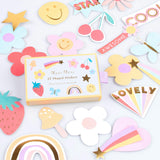 Happy Icons Shaped Stickers