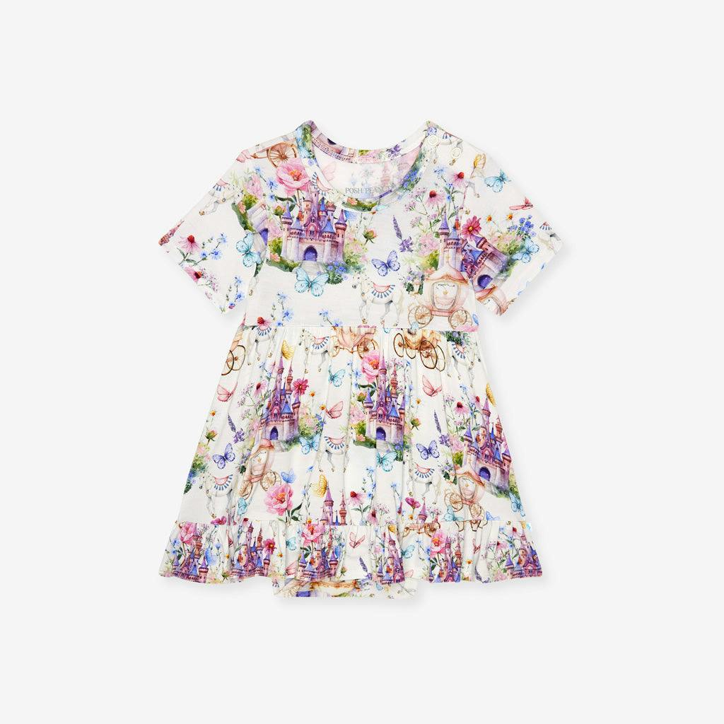 Katrina Ruffled Twirl Bodysuit Dress