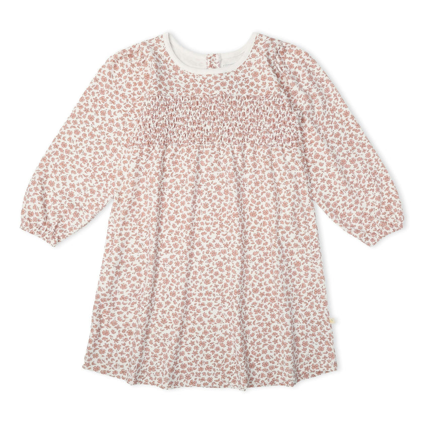 Organic Smocked Sundress - Wild Petal