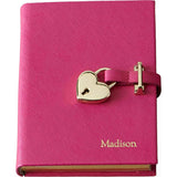 Heart Lock Leather Diary
