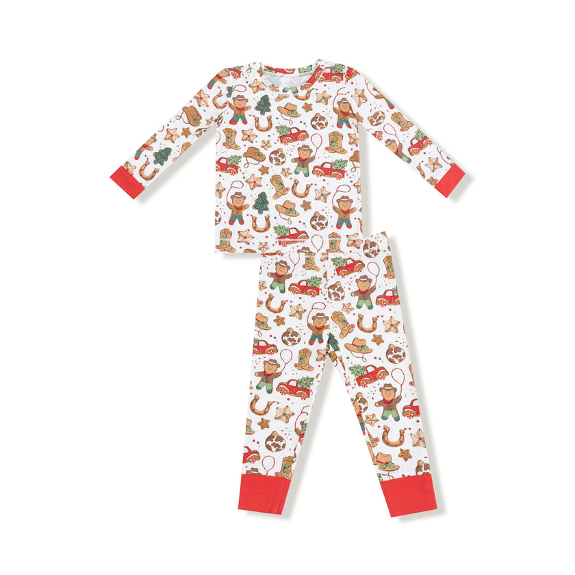 Cowboy Christmas - Long Sleeve Loungewear Set