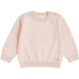 Pointelle Heart Crawler Set - Pink