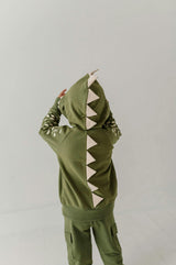Boys Hooded Jacket in Dinosaur