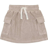Terry Cloth Pocket Short Skirt