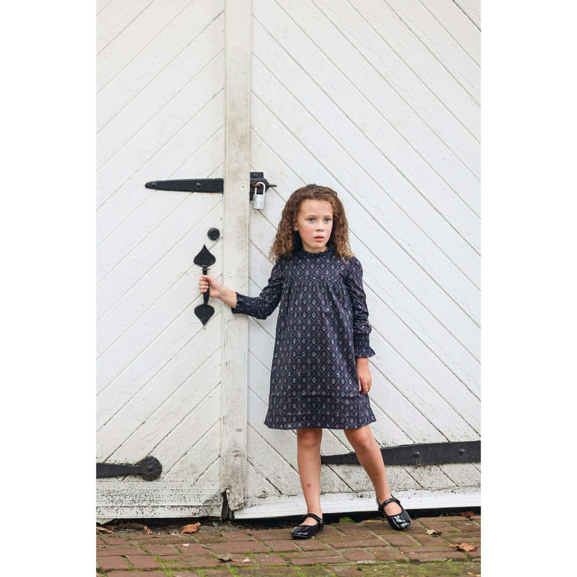 Vintage Victorian Long Sleeve Ruffle Cuff Comfort Fit Short Dress