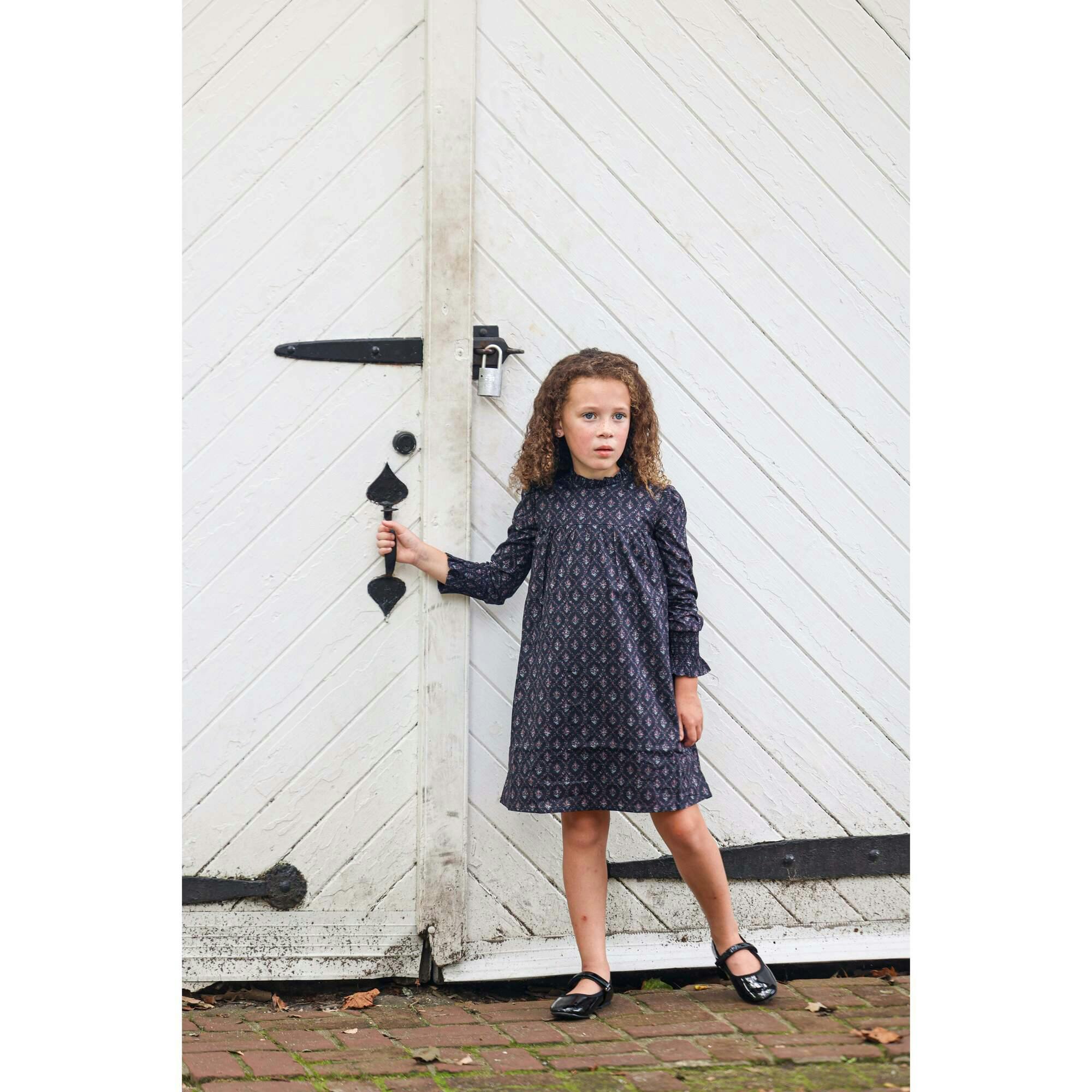 Vintage Victorian Long Sleeve Ruffle Cuff Comfort Fit Short Dress
