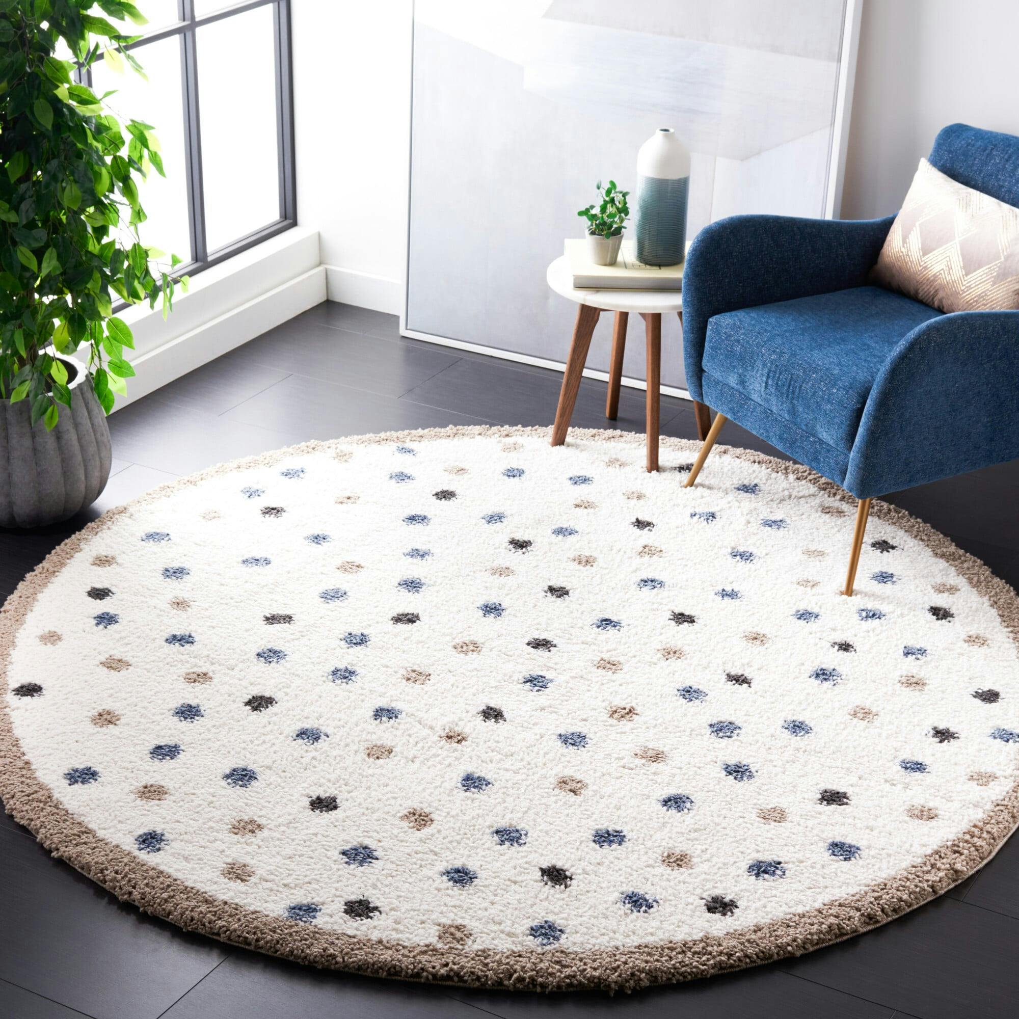 Calico 102 Round Shag