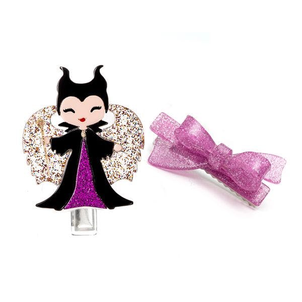 Cute Doll Dark Doll & Bow Hair Clips