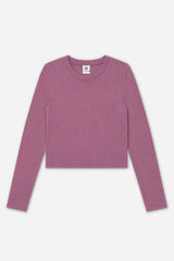 Ultra-Soft Ribbed Long Sleeve Fitted Tee
