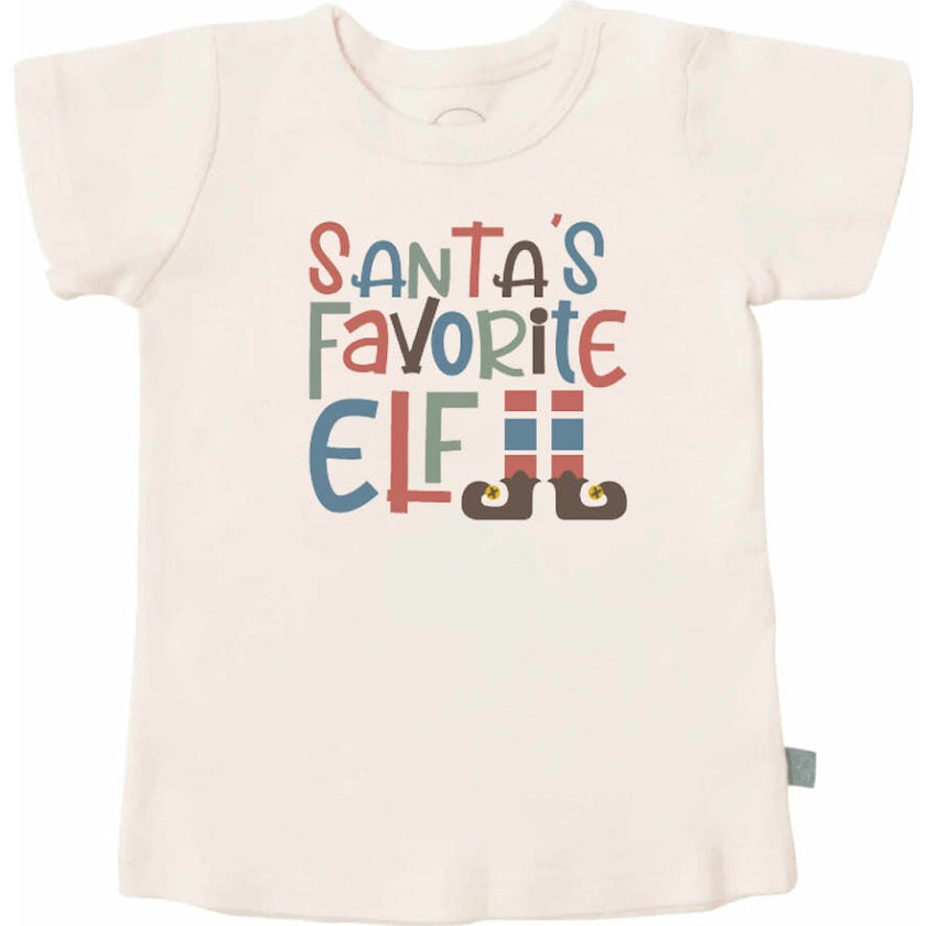 graphic tee | santas favorite elf