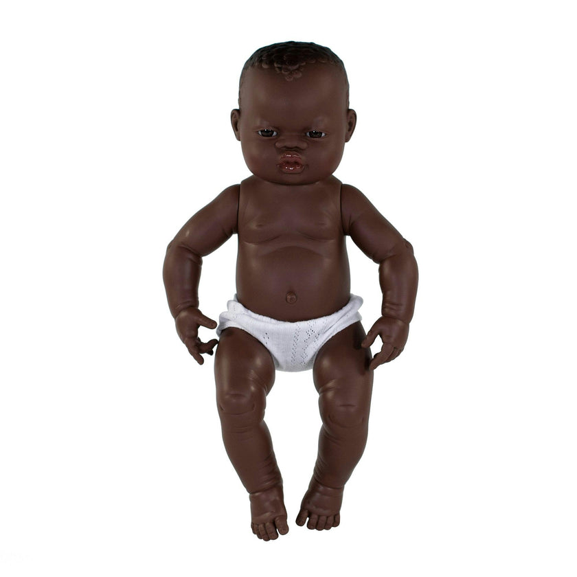 Newborn Baby Girl Doll - African - 15 3/4"