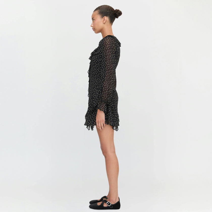 The Bridget Dress - Black Polka Dot