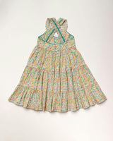 Laura Dress - Emma Floral Mint print